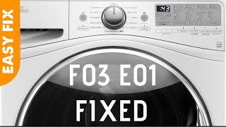 ✨ Whirlpool Front Load Washer F03 E01 ERROR - Easy DIY FIX ✨