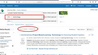 Searching the ERIC database