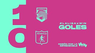 Llaneros vs. América (goles) | Liga Femenina BetPlay 2024 | Cuadrangulares - Fecha 3