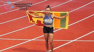 23 වසරකට පසු නදීෂා ගෙන් මීටර් 400 රන් පදක්කමක්.Asian athletic championship Sri Lanka highlight