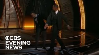 Will Smith slaps Chris Rock on stage at Oscars