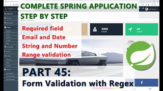 45 - Validation in HTML Form With Regular Expression