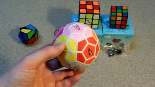 ZCube Unboxing: 12 Axis Witball, mf8 Legend v2, QiYi big Sail 6.8cm, Lanlan 2x2 Dodecahedron \u0026 more