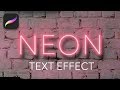 NEON Text Effect | Procreate Text Effect Tutorial