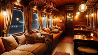 Orient Express ASMR - A Journey From Istanbul to Paris 1930 in a cozy Cabin with Rain Sound