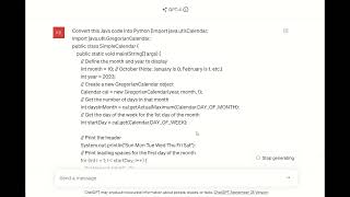 Converting a Java Program to Python