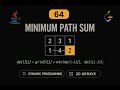 LeetCode 64: Minimum Path Sum | Java Solution | Dynamic Programming