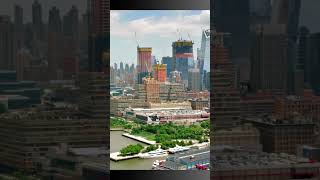 Midtown Manhattan, view of westside from waterfront New York City #newyorkcity #manhattannyc #shorts