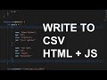 Convert JSON Objects Array to CSV and download it using HTML and Javascript