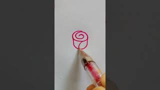 #shorts How To Draw Rose | Drawing Of a Rose #art #rose #drawing