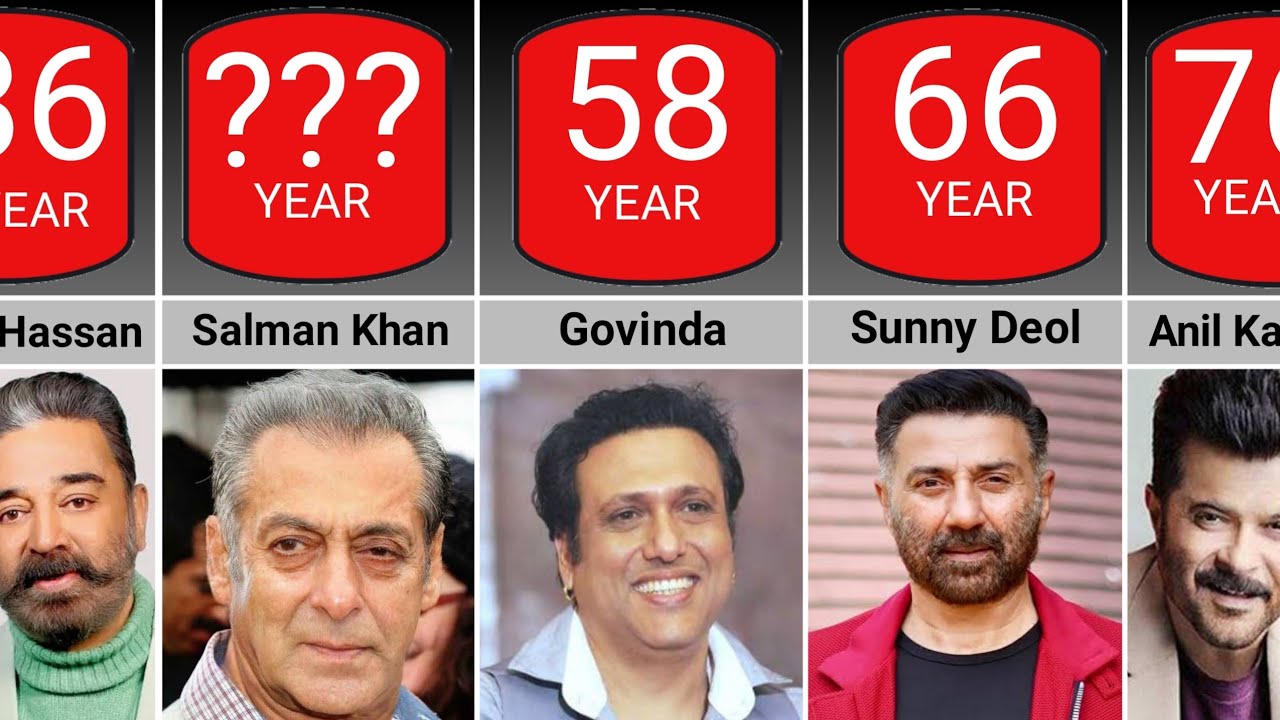 Real Age Of Bollywood Actors || All New And Old Actors Real Age In 2023 ...