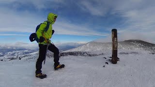 百名山: 浅間山2524m 今回も強風でした。30 January 2022 Mt. Asama