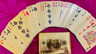 Gold Plated 👑🔥Poker Playing Cards, Classic PVC poker cards 🃏 ♣️ ll TECH FRAGO