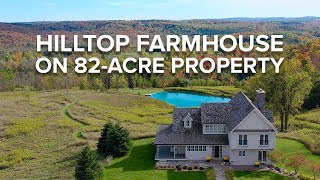 Exceptional Hilltop Farmhouse on 82-Acre Property - DroneHub