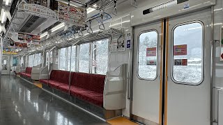 【大雪の勾配を走る元日比谷線直通車両】東武20400系 東洋GTO走行音 下今市→東武日光（2駅で終点）