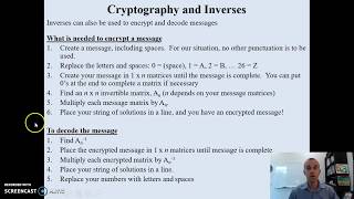 Cryptography and Inverses