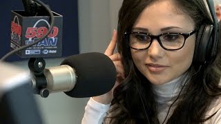 Adult film star Ariana Marie in studio for "The Morning After"