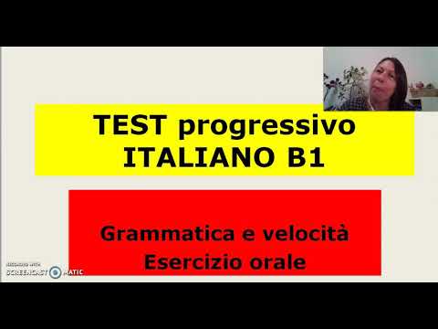 TEST Italiano B1 Grammatica E ...velocità! - YouTube