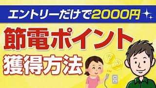 節電ポイントの獲得方法！節電プログラム参加だけで2000円相当がもらえる件