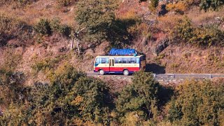 Bus ride in Bhutan|Travelling in a public transport from Pemagatshel to Bumthang| Bhutanese Vlogger