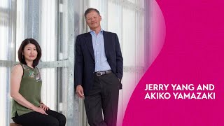 Jerry Yang and Akiko Yamazaki Accept 2023 Asia Game Changer Award