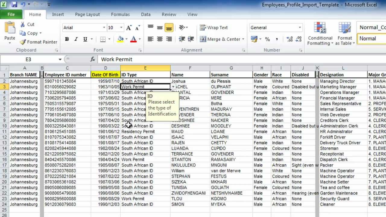 Microsoft Access Hr Database Template