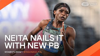Neita dominates women's 200m in Bydgoszcz | Continental Tour Gold 2023