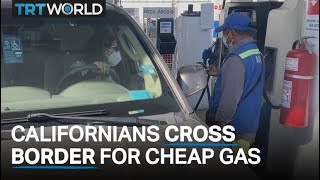 US motorists cross Mexico border for cheap petrol