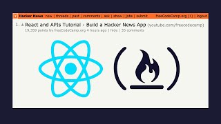 React and APIs - Full Tutorial - Hacker News API Application