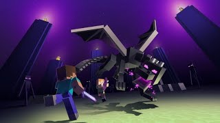 Minecraft I go to defeat ender dragon and what happen!