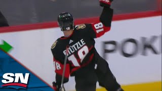 Senators' Tim Stutzle Fakes Out Sidney Crosby Before Firing Home 20th Goal Of Season