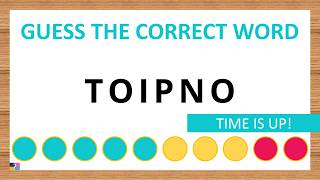 Guess the Correct Word! Unscramble in Record Time! 6 Letters | Agent Quiz