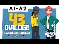 #731 43 Dialoge zum Lesen & Hören - Sprachniveau: A1-A2 @DldH