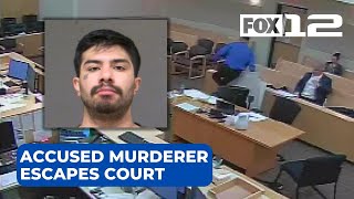 Video shows murder suspect’s escape from Washington Co. courthouse
