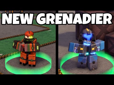 NEW GRENADIER TOWER IS HERE in Roblox Tower Defense X (TDX)