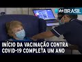 Início da vacinação contra a covid-19 completa um ano | SBT Brasil (08/12/21)