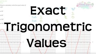 Exact Trigonometric Values | Revision for Maths GCSE and IGCSE