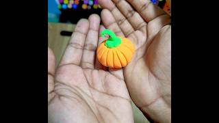 how to make cute pumpkin by clay #pumpkin #diy #claycraft #clayart