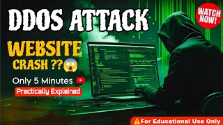 Website Crash in 5 Minutes? 😱 DDoS Attack Educational Demo 2025 (No Real Harm)
