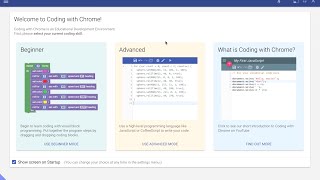 Creating a Project: Learning JavaScript using Coding with Chrome, Lesson 0