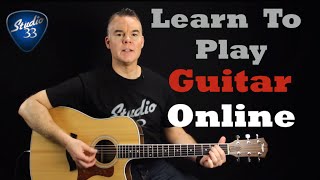BEGINNER GUITAR- Learn how to play guitar online with Studio 33 Guitar