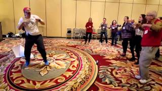 80s Klezmer Aerobics at the Limmud NY conference 2016