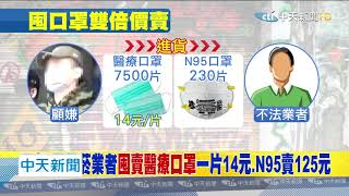 20200318中天新聞　電子菸業者囤賣醫療口罩　主嫌11萬元交保