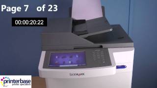 Lexmark X548 Colour Multifunction Printer Review - Part 3 of 4 - Print Speed Test - DISCONTINUED