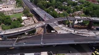 Jodhpur multilevel flyover aerial and surface view (1st time on youtube)