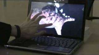 MT4j - Open Source Java Multitouch Framework - Example "Models 3D"