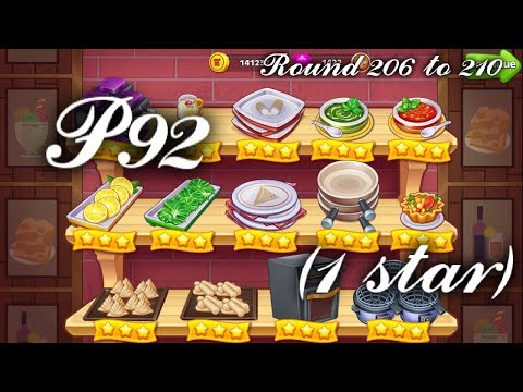 Cooking Madness – A Chef's Restaurant 92 – Ronda 206 a 210 (1 Estrella) New World – Juego para niños