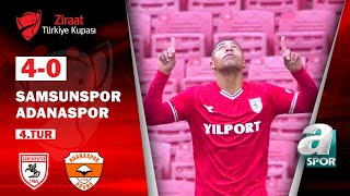 Samsunspor 4-0 Adanaspor MAÇ ÖZETİ (Ziraat Türkiye Kupası 4.Tur Maçı) / 09.11.2022