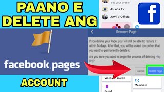 DELETE FACEBOOK PAGE GAMIT ANG CELLPHONE | Bisaya Version | JOVTV