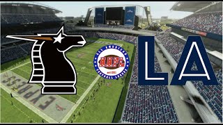 AAFL 2011 Season Week 7 - New Jersey Knights (3-3) @ Los Angeles Express (5-1)